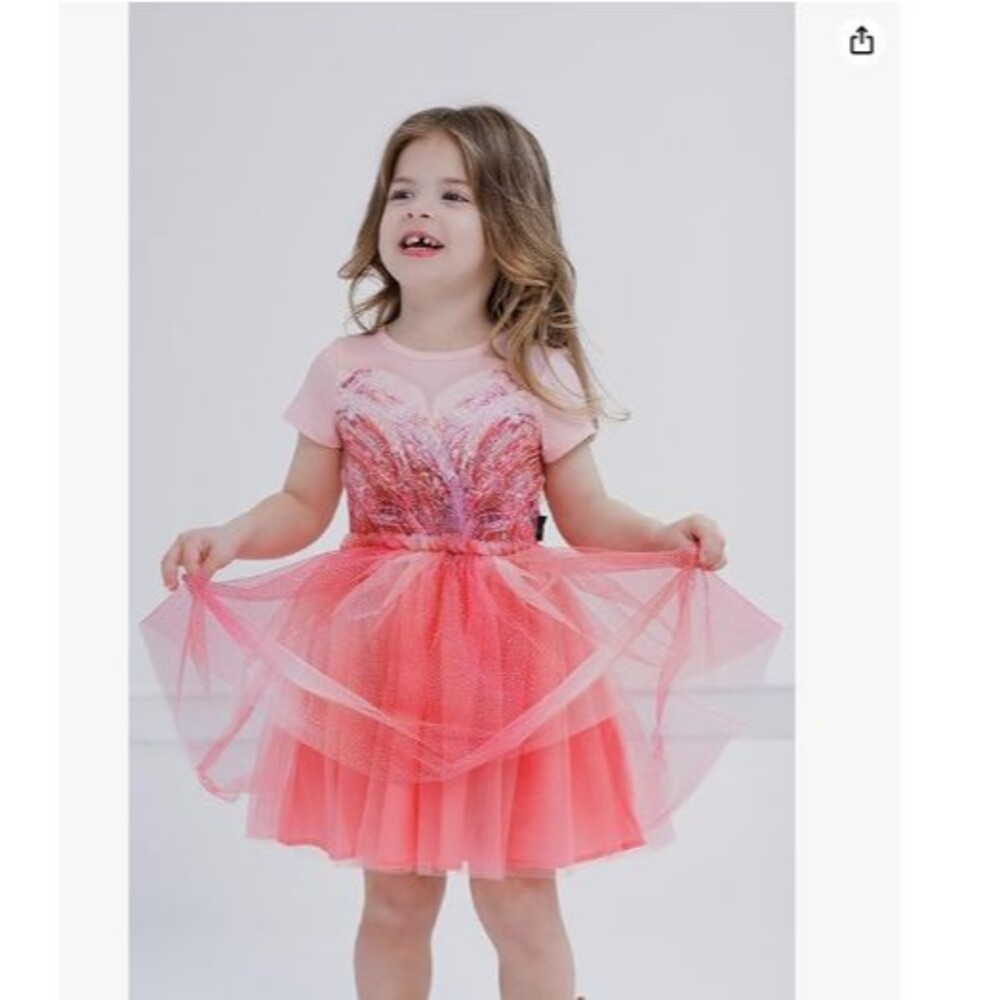Wicked Universal Studios Girls Cosplay Tulle Dress 7-8 Y Pink, Glinda Pull on